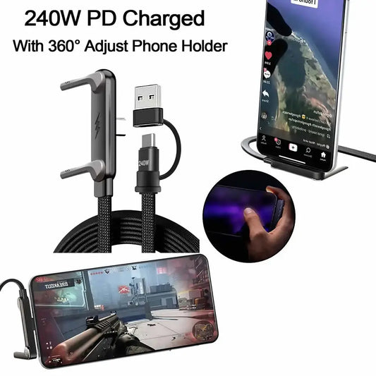 2-in-1 Stand Charging Cable