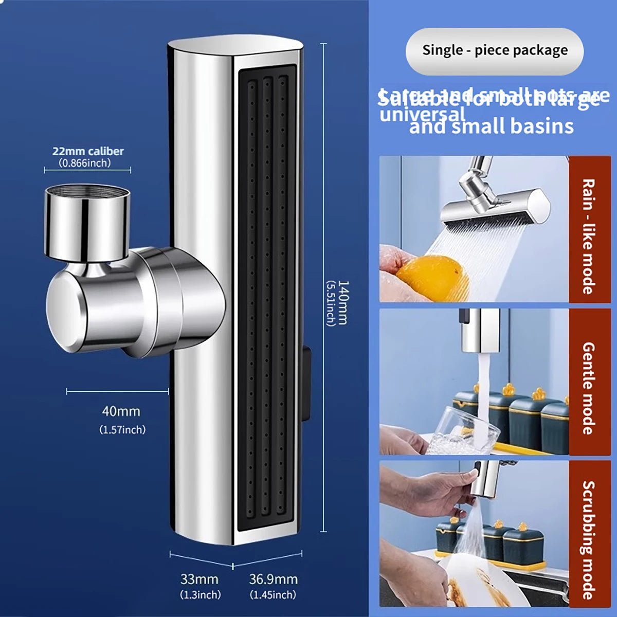 360° Swivel Faucet Head